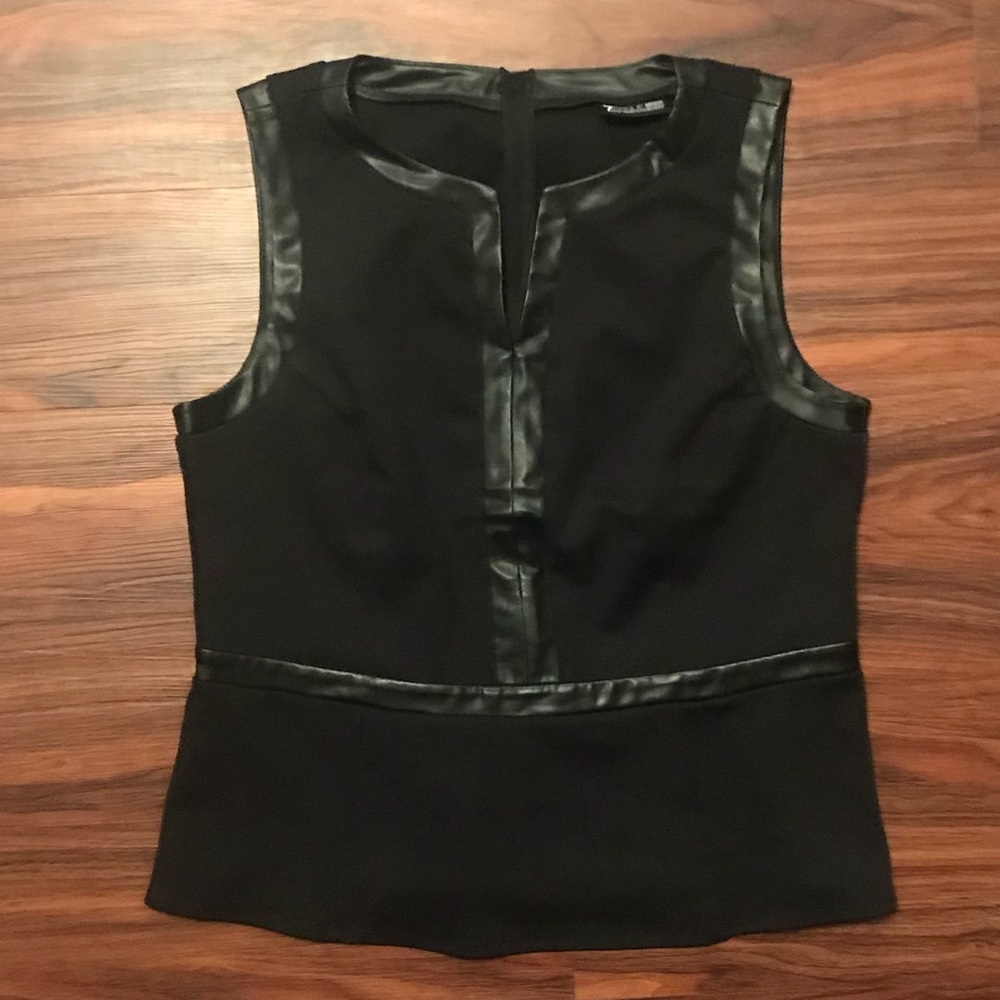 Black Peplum Top